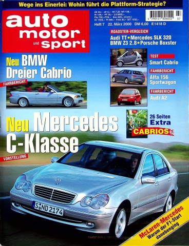Deckblatt Auto Motor und Sport (07/2000)